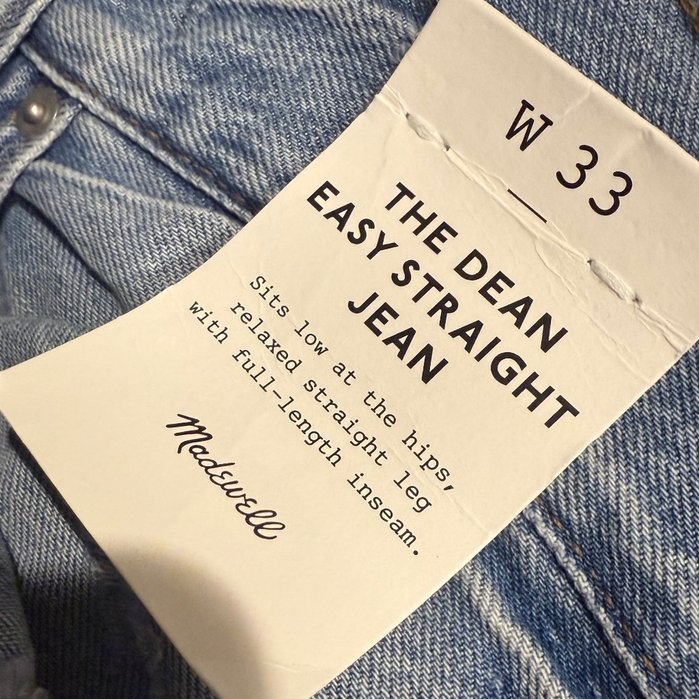MADEWELL- The Dean Easy Straight Jean - Picture 8 of 8